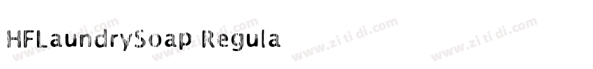 HFLaundrySoap Regula字体转换
